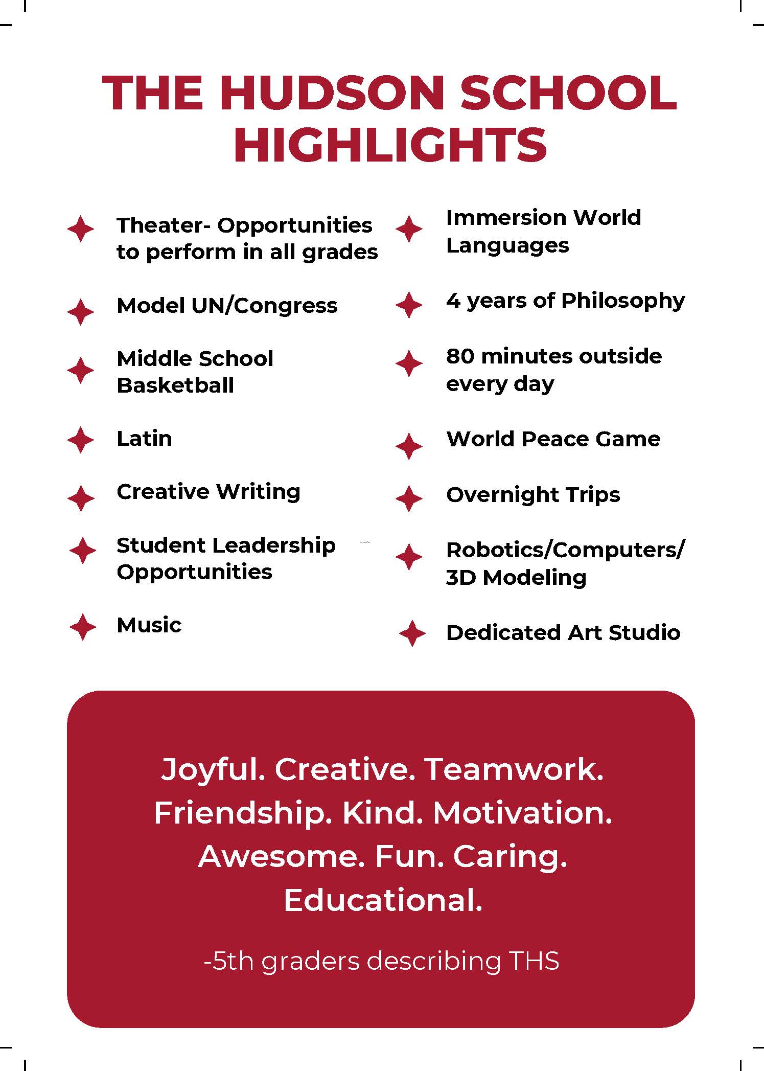 Middle School Overview